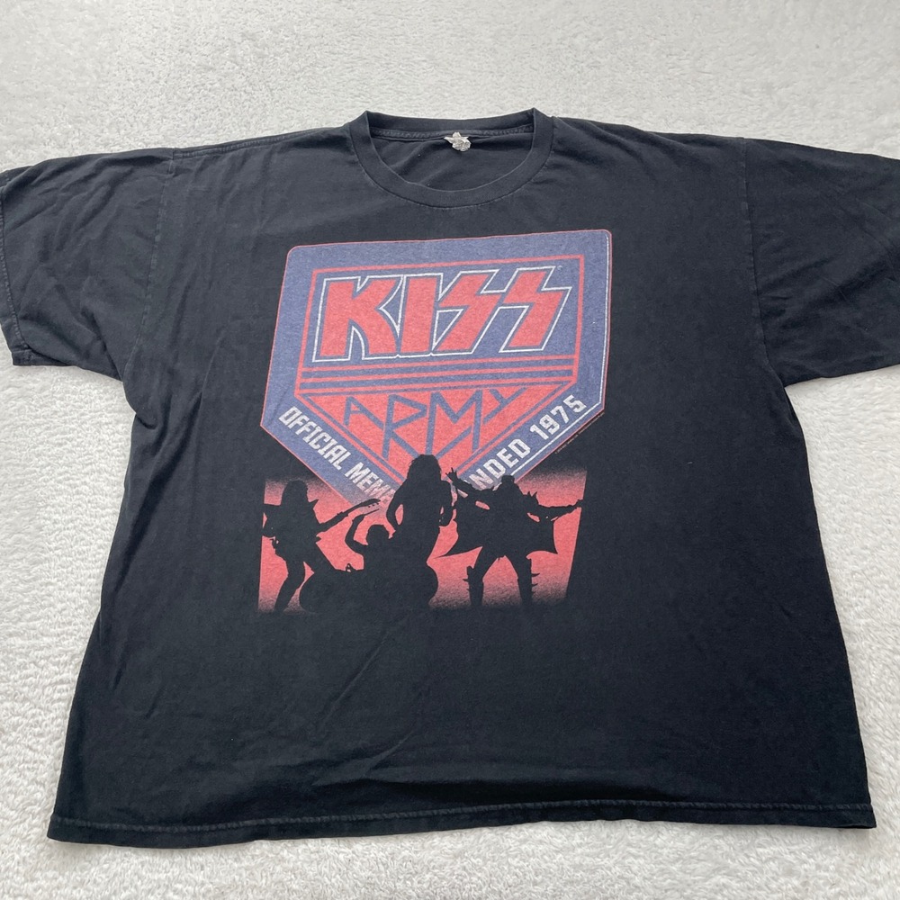 KISS Army Official Member Band T-Shirt Founded 1975 Rock Music 2016 2XL